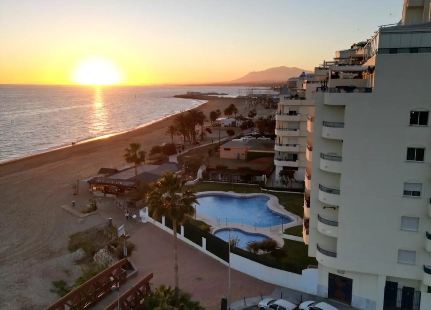 Marbella Beach Front View By Sol Maestranza Spain
