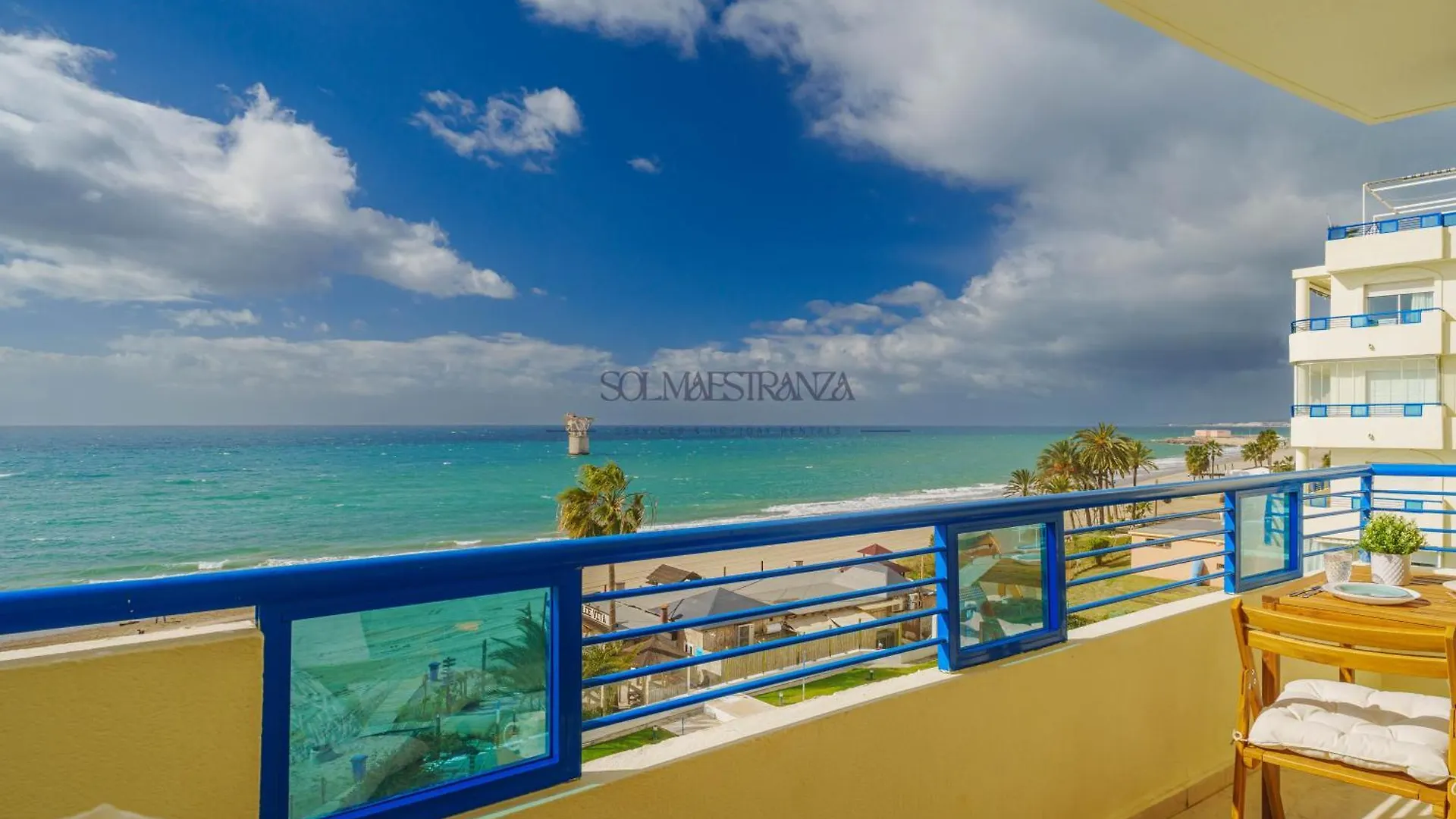 Marbella Beach Front View By Sol Maestranza