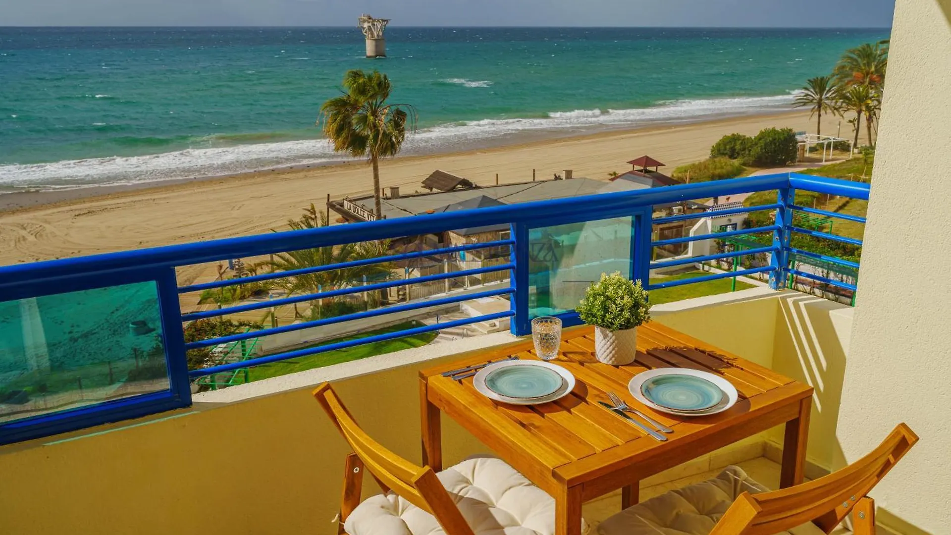 Marbella Beach Front View By Sol Maestranza Spain